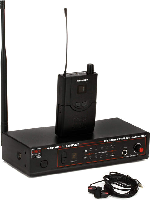 Galaxy Audio AS-950P2 Wireless In Ear Personal Monitor System, Group P2