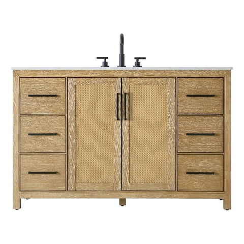 Alina Bathroom Vanity Linen Oak