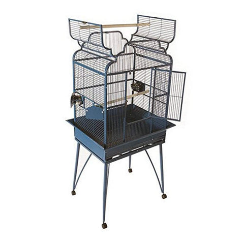 A&E CAGE COMPANY 001098 White Victorian Open Top Cage with Removable Legs, 26 x 20