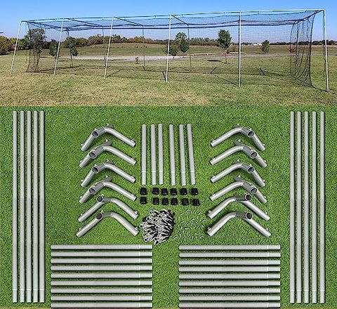 Cimarron Sports Outdoor Practice 70x14x12#24 Batting Cage & Frame Corners