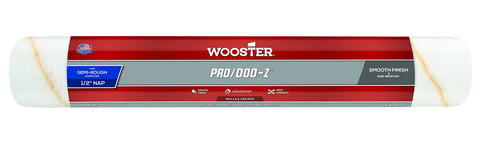 Wooster Brush RR643-18 Pro/Doo-Z Roller Cover 1/2-Inch Nap, 18-Inch, 18 Inch, White
