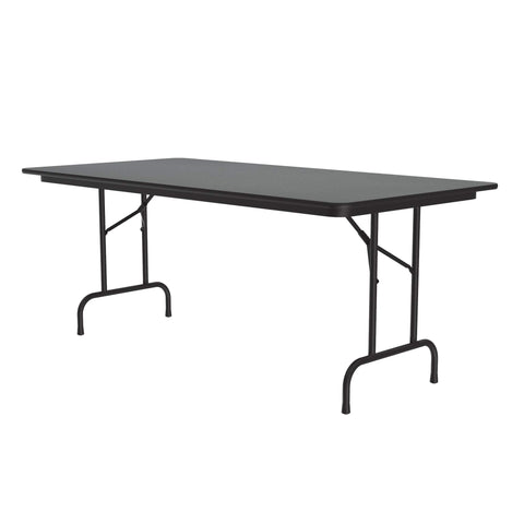 Correll 36"x96" Commercial Duty Folding Table, Montana GranitePressure Laminate Top, 3/4" Core (CF3696PX-55)