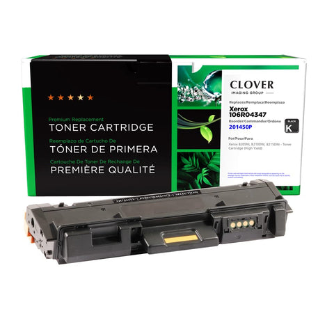 CIG Clover Remanufactured Toner Cartridge Replacement for Xerox 106R04347 | Black | High Yield