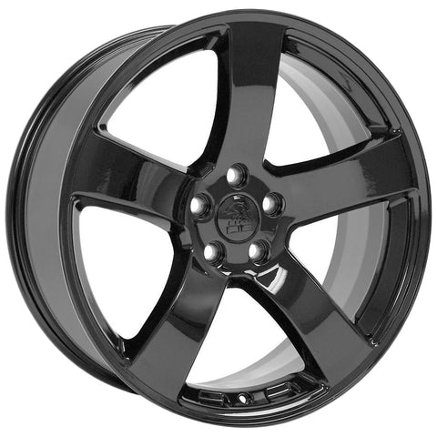 OE Wheels LLC DG12-20080-5115-24B Black Wheel Painted (20 x 8. inches /5 x 115 mm, 24 mm Offset)