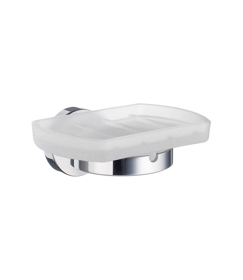 Smedbo SME_HK342 Holder with Glass Soap Dish, Polished Chrome