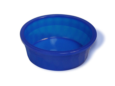 Van Ness Pets Crock Style Heavyweight Translucent Large Bowl, 52 OZ Food/Water Dish, Blue
