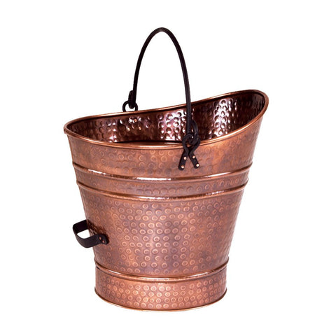 Minuteman International Copper Coal Hod, Small Pail Pellet Bucket, C-85