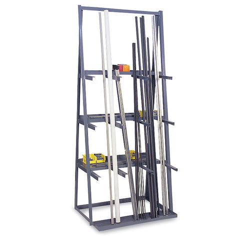 Vertical Bar Rack 3000Lbs Capacity 39-1/4 X 24 X 84 Gray