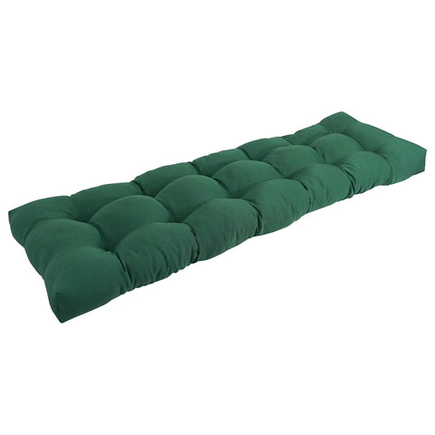 Blazing Needles Twill Tufted Bench Cushion, 55" x 19", Forest Green 1 Count