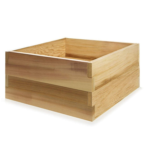 All Things Cedar RG36-2 3-ft x 3-ft 2-Tier Cedar Raised Garden Box | Expandable Plant Bed, Stackable Wooden Planter - Easy Assembly, Western Red Cedar Build, Outdoor Gardening Solution