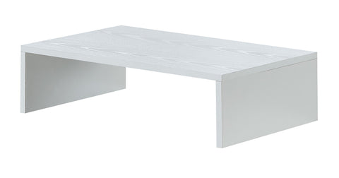 Convenience Concepts Designs2Go Small TV Riser 23.75", for TVs up to 26" - Contemporary TV or Computer Riser for Living Room, Modern Office, Den, White