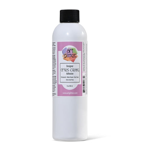 Art Institute Glitter Designer Dries Clear Craft Glue, 16oz Refill Bottle