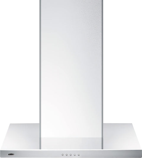 30 inches wide European style convertible wall-mount range hood in stainless steel