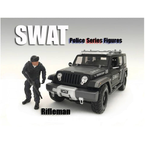 American Diorama SWAT Team Rifleman Figure for 1:24 Scale Models