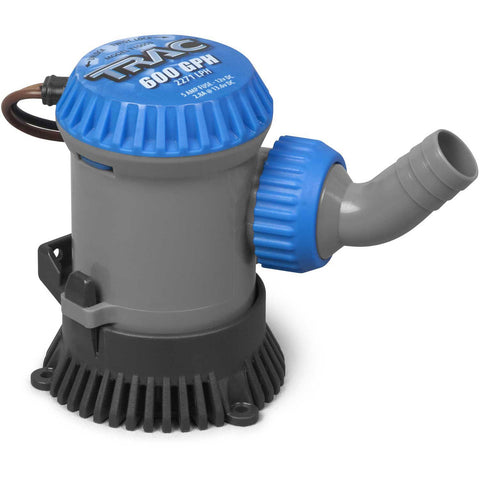 Trac Outdoors 600 GPH Bilge Pump - Ideal for All Watercraft - Designed for Easy Installation and Retrofitting (69300)