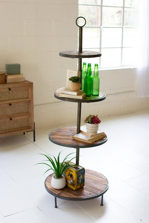 Kalalou CLL2585 Display Tower, Raw