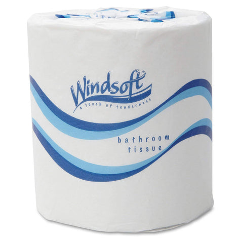 Windsoft Toilet Paper, 48-Pack, Bulk Bath Tissue, Rolls Individually Packaged, Septic Safe, 2 Ply, White, 500 sheets Per Roll