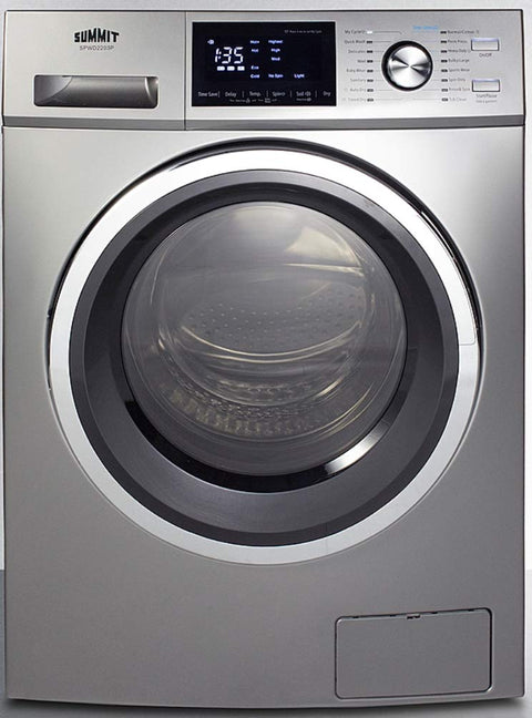 24 wide 115V washer/dryer combo for non-vented use in platinum finish