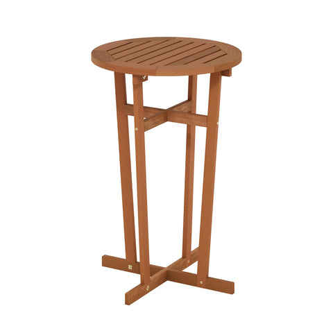 Furinno TIOMAN Patio Table, Outdoor Side Table, Patio Bar Table, Coffee Table in Teak Oil, for Patio, Garden, Porch, Natural