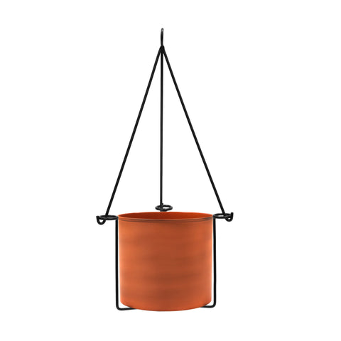 Achla Designs Vera Hanging Planter with Burnt Sienna Pot