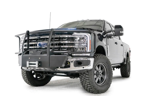 Fab Fours FS23-N5970-1 Winch Mount fits 23-23 Ford F-250 Super Duty - w/Full Grill Guard - Matte Black