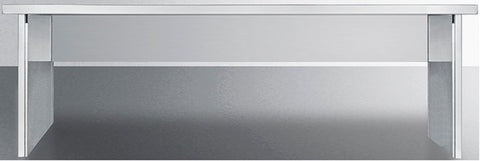 Stainless steel appliance station for 36 wide combination kitchens