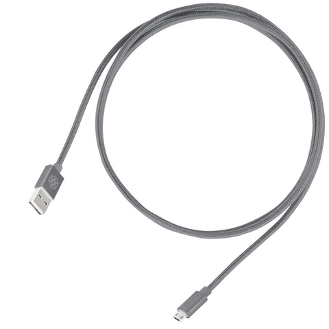 SilverStone Technology Micro USB Cable for Most Smartphones/LG/Samsung/Reversible USB-A/Reversible Micro USB-B / 1000MM - Charcoal Gray - CPU01C