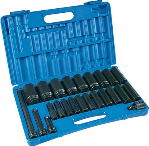 Grey Pneumatic (1324D 1/2" Drive 24-Piece Deep Socket Set