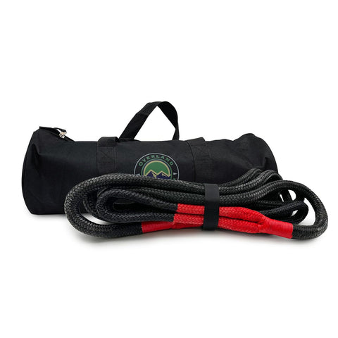 Overland Vehicle Systems Brute Kinetic Recovery Rope with 30% Stretch Storage Bag (5/8" Thick - 20 ft. Long)