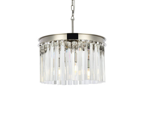 Elegant Lighting Sydney 16" 3 Light Royal Crystal Chandelier