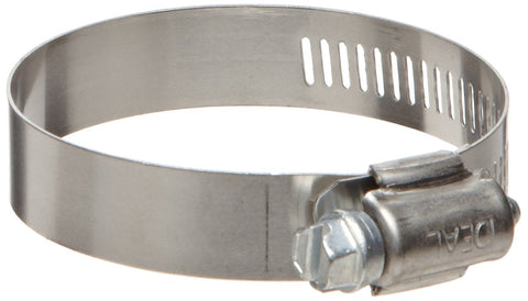 Ideal-Tridon Hy-Gear 50 Series Stainless Steel 201/301 Worm Gear Hose Clamp, General Purpose, 28 SAE Size, Fits 1-1/4 - 1-5/8" Hose ID, 32 mm - 57 mm Hose OD Range (Pack of 1)