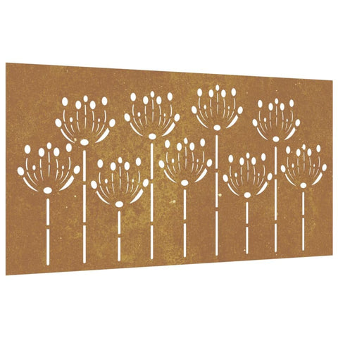 vidaXL Garden Wall Decoration Rusty Corten Steel 41.3 x 21.7 in