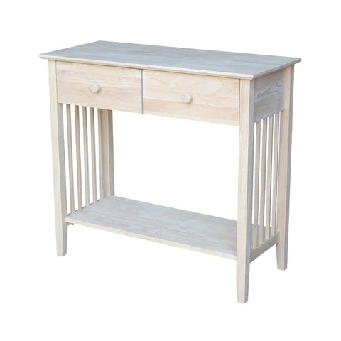 International Concepts Mission Styled Server and Console Table, Unfinished