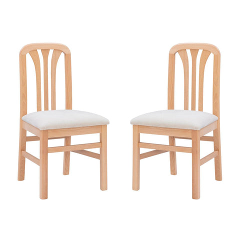 Linon Pamela Chair Natural Gray Set of 2