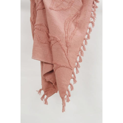 Textured Cotton Botanical Woven Throw by Rizzy Home DSFabricsCES