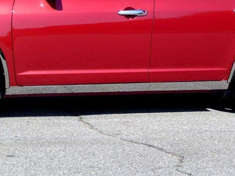 QAA is Compatible with 2006-2012 Ford Fusion 4 Piece Stainless Rocker Panel Trim, On The Rocker, 3.19" Width TH46631