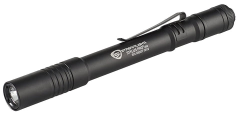 Streamlight 66134 Stylus Pro USB 350-Lumen Rechargeable White LED Pen Light for Inspectors, Law Enforcement, and Everyday Use with USB Cable, and Nylon Holster, Black