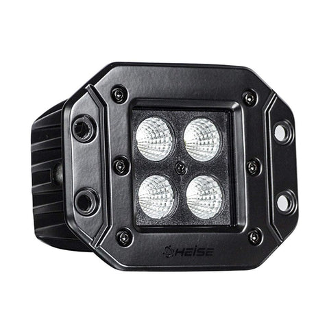 Metra Heise - 3 Inch Flush Mount 4 LED Cube Flood Light (Blackout Series) (HE-BFMCL2)