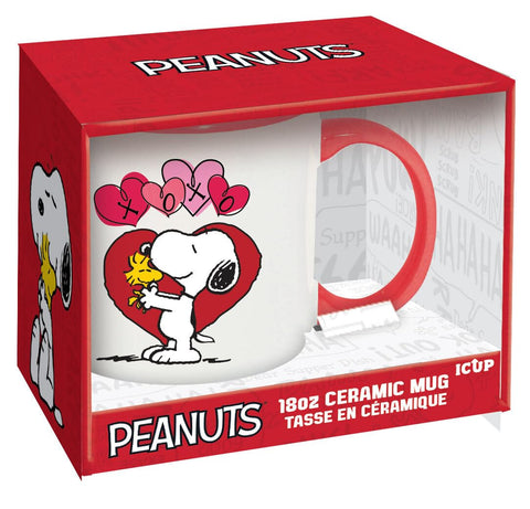 ICUP Peanuts XOXO 18oz Ceramic Mug - Officially Licensed Peanuts Merchandise & Collectibles