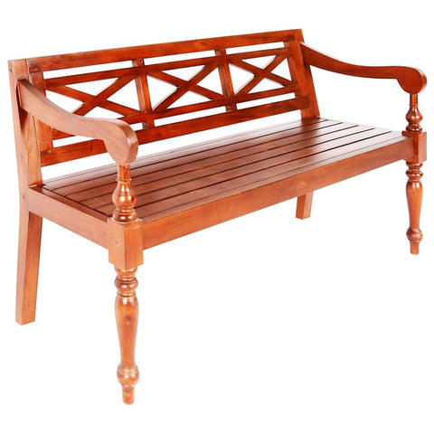 Oakestry Batavia Bench 484 in Solid Mahogany Wood Dark Brown Modern Storage Bench Solid Wood Entryway Seating Furniture Living Room Bedroom Hallway Organizer with Durable Frame Contemporary Design