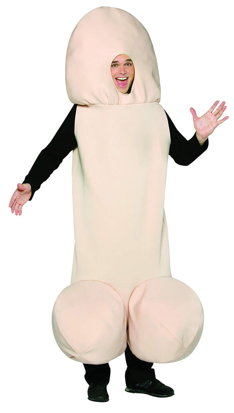 Happy Halloweenie Private Parts Adult Male Costume Beige