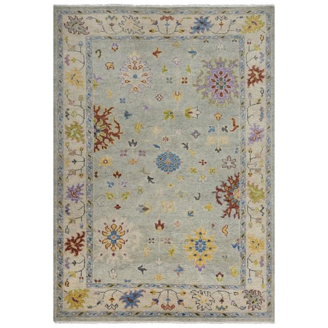 Alora Decor Muse 6' x 9' Gray/Beige/Blue/Purple/Red/Yellow Hand Knotted Area Rug