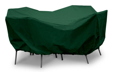 KoverRoos Weathermax 64242 60-Inch Round Table Dining Set Cover, 78-Inch Diameter by 38-Inch Height, Forest Green