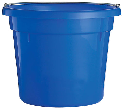 Little Giant® Round Plastic Utility Bucket | Durable & Versatile Feeder Bucket with Handles | 10 Quarts | Blue