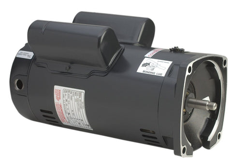 A.O. Smith SQ1302V1 3 HP, 3450 RPM, 56Y Frame, Capacitor Start/Capacitor Run, ODP Enclosure, Square Flange Pool Motor