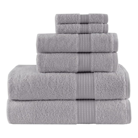 Oakestry 100% Cotton 650 GSM Solid Quick Dry Premium Quality Bathroom Towels Extra-Soft Highly Absorbent Handwash and Facial Washcloth Multi-Sizes, Grey