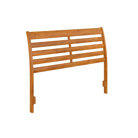 AFI, Savannah Queen Solid Wood Headboard with Attachable Charger, Light Toffee