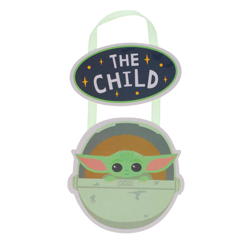Star Wars: The Mandalorian The Child 2-Piece Wall Art Plaque | Ready to Hang Door Sign | 5 x 10 Inches