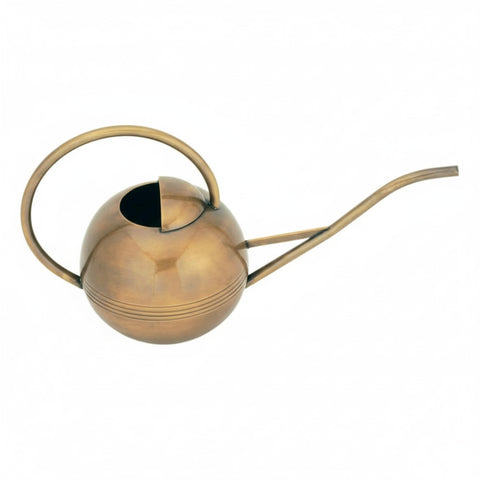 Oakestry Brass Watering Can Classic Garden Tool for Indoor Outdoor Plants Elegant Durable Controlled Pour Home Gardening