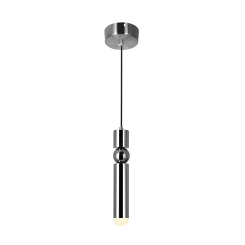 Ergode CWL Lighting Chime 14-136" Metal LED Mini Pendant in Polished Nickel